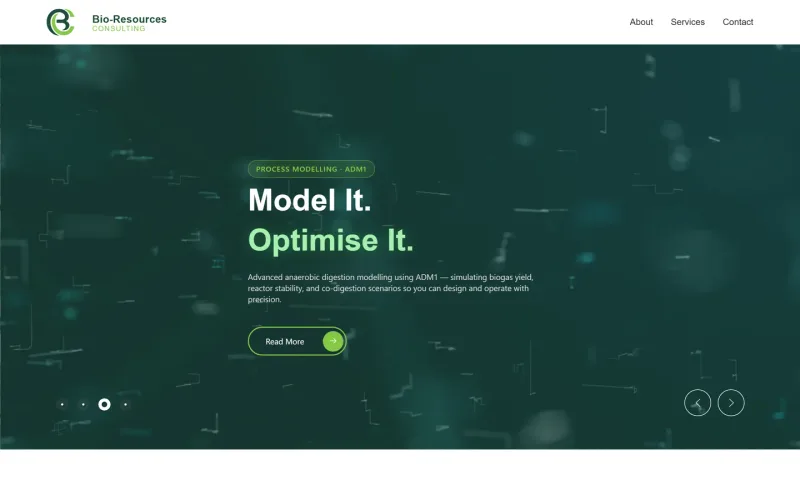 Screenshot Bio-Resources Consulting