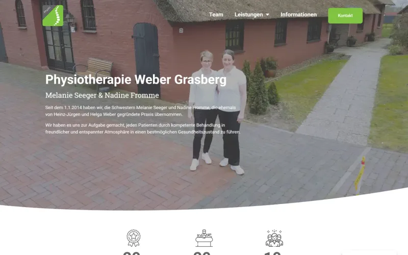 Screenshot Praxis Weber Grasberg