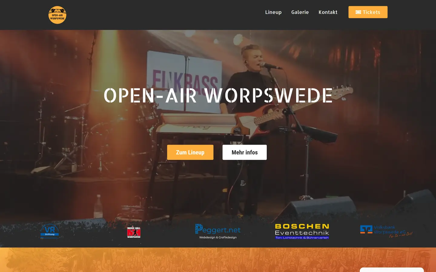 Open Air Worpswede – Website-Vorschau